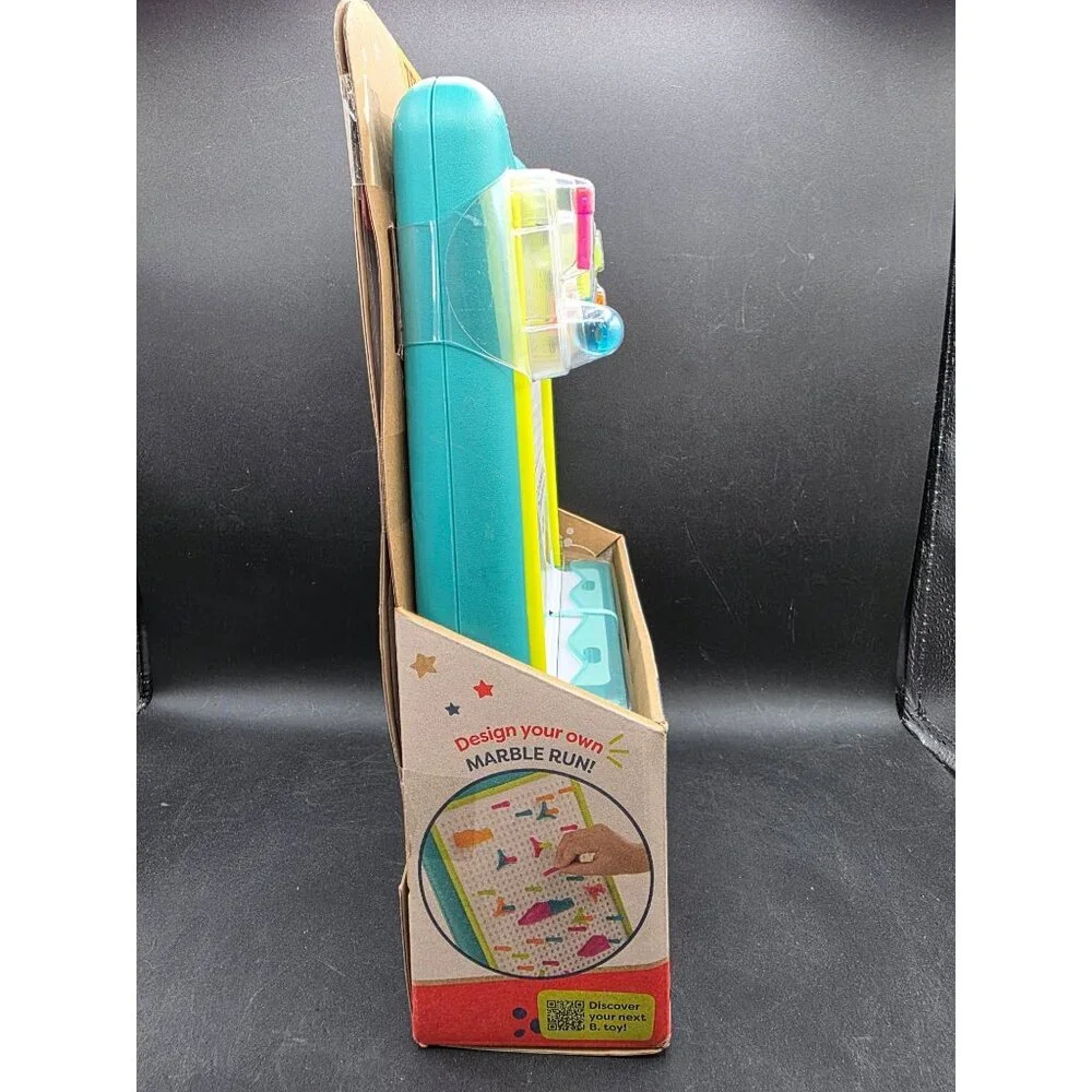 B. Toys 180-Piece Color-Changing Light-Up Board With Peg & Marble Run Set